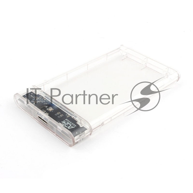 Внешний корпус USB 3.0 2.5" SATAIII HDD/SSD AgeStar 3UB2P4 (TRANSPARENCY) пластик, прозрачный