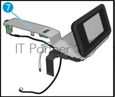 Панель управления (дисплей) в сборе HP DJ T830 MFP (F9A30-67043)
