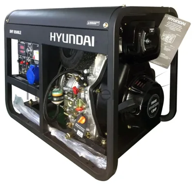 Электрогенератор дизельный Hyundai DHY 8500LE, 7.2 кВт, 79 дБ, 116 кг