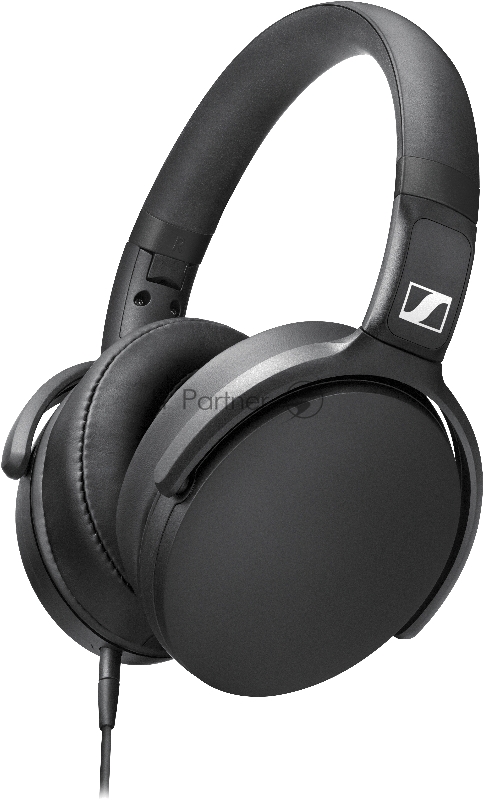 Наушники Sennheiser HD 400S накладные складные закрытые 18-20000Гц съемный кабель 1,4м, угловой jack 3.5мм, 120дБ, микрофон, черные, 508598