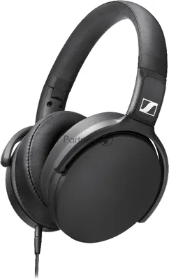 Наушники Sennheiser HD 400S накладные складные закрытые 18-20000Гц съемный кабель 1,4м, угловой jack 3.5мм, 120дБ, микрофон, черные, 508598