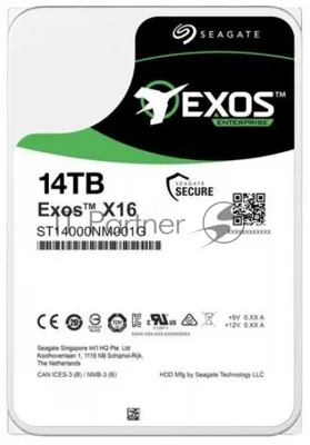 Жесткий диск HDD Seagate Exos X16 14Tb 7200rpm SATA 256Mb 3.5"
