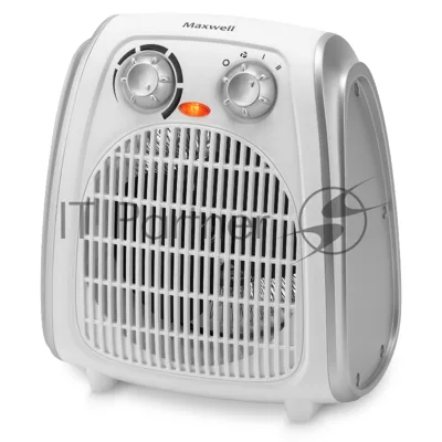 Тепловентилятор Maxwell MW-3458 (W), белый, 1000/2000 Вт, 20 м2, термостат