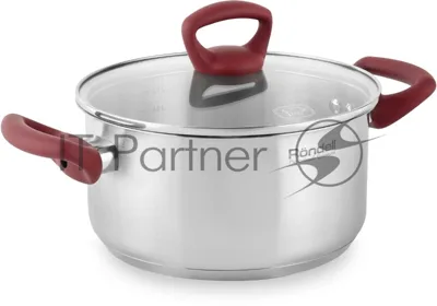 Кастрюля Rondell Heidi RDS-1114, 4.8л, с крышкой, 24см, сталь