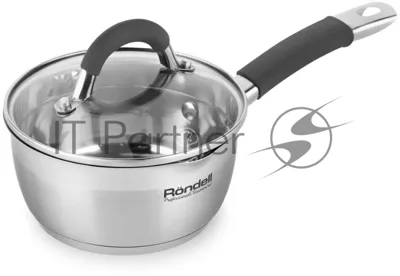 Ковш Rondell Flamme RDS-026, 1.3л, 16см, с крышкой, стальной