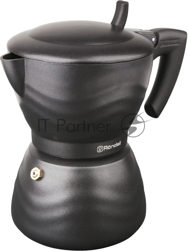 Кофеварка гейзерная Rondell Walzer RDA-432, 0.3л, алюминий, черный