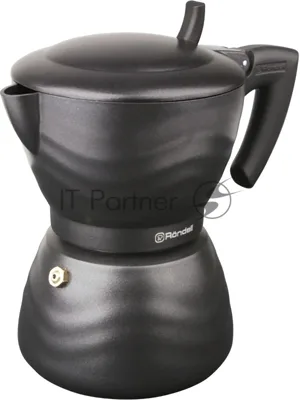 Кофеварка гейзерная Rondell Walzer RDA-432, 0.3л, алюминий, черный