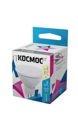 Лампа светодиодная Космос BASIC JCDR 8.5Вт 220В GU5.3 3000К