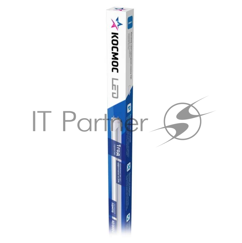 Лампа светодиодная Космос 10Вт 220В G13 6500К GLASS 600мм T8