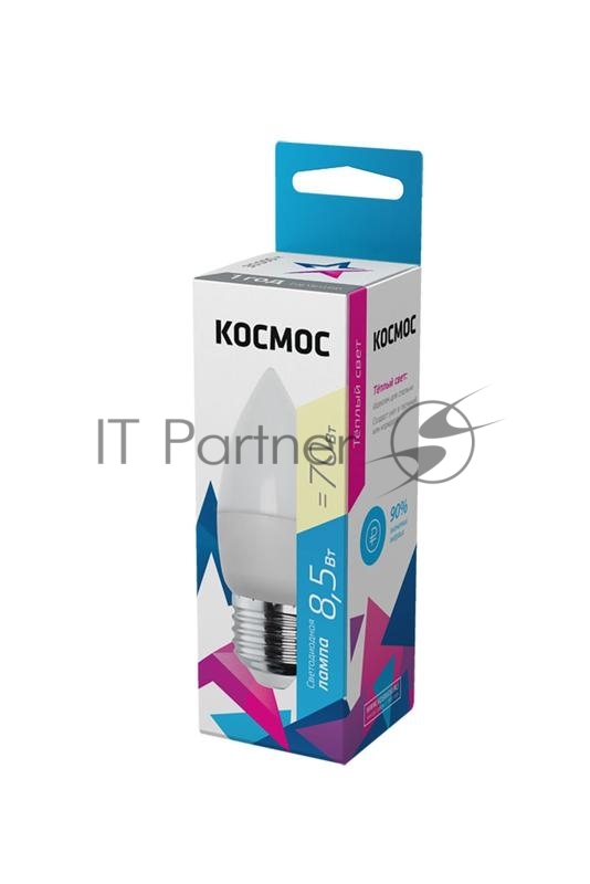 Лампа светодиодная Космос LED BASIC CN 8.5Вт 220В E27 3000К
