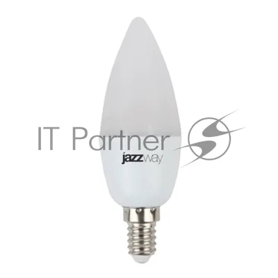 Лампа светодиодная JazzWay PLED-SP C37 7Вт свеча 3000К теплый белый E14 530лм 230В