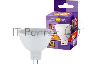 Лампа светодиодная JazzWay PLED-SP JCDR 9 Вт 3000 К теплый белый GU5.3 720 лм 230В