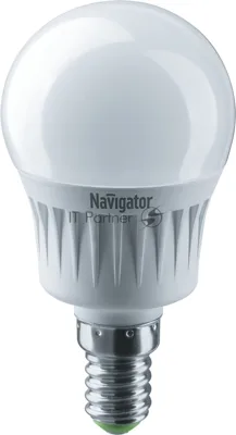 Лампа светодиодная Navigator NLL-G45-7-230-2.7K-E14 7 Вт шар 2700К теплый белый E14 500 лм 176-264В