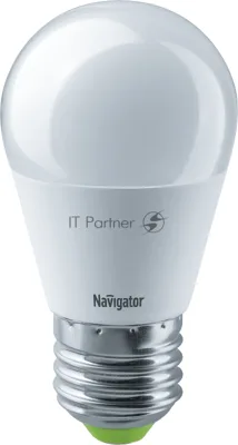 Лампа светодиодная Navigator NLL-P-G45-5-230-4K-E27 5 Вт шар 4000К белый E27 400 лм 220-240В