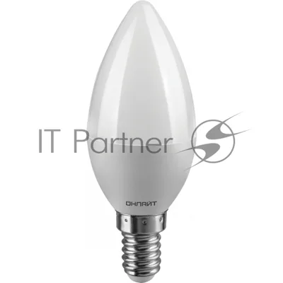 Лампа светодиодная ОНЛАЙТ 61128 OLL-C37-8-230-6.5K-E14-FR