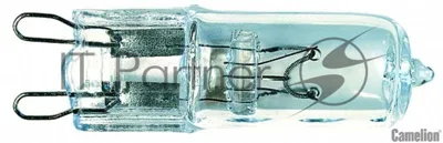 Лампа галогенная 60Вт капсула G9 2850К 240В прозр. Camelion 5555