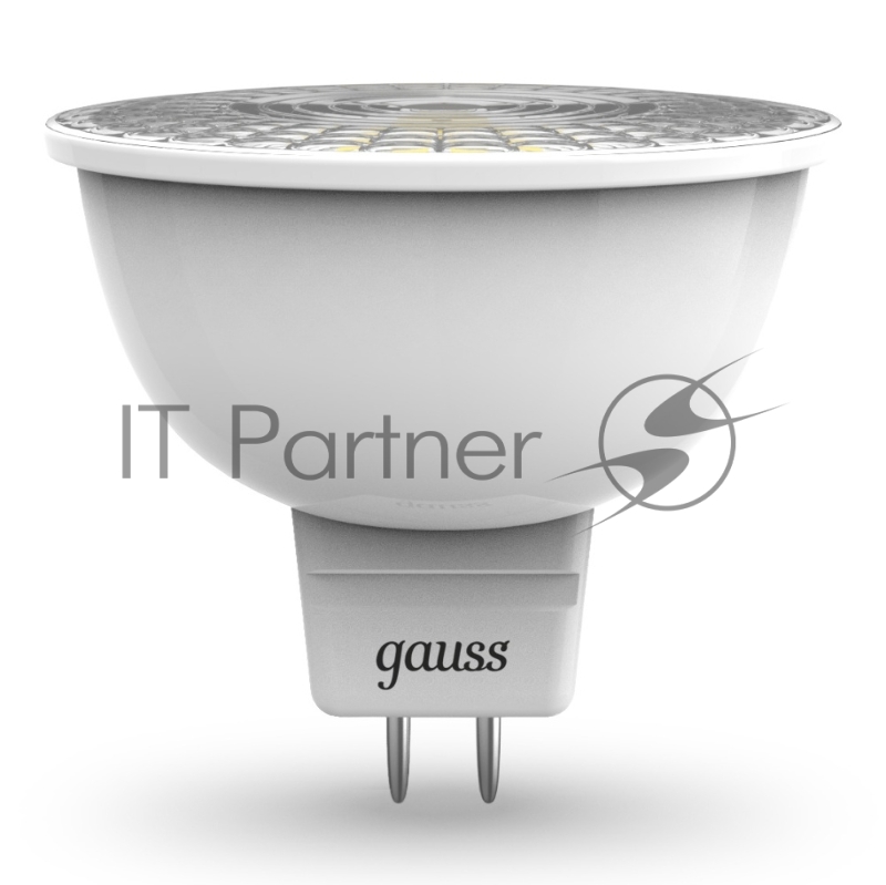 Лампа светодиодная Gauss 101505105 MR16 5 Вт 3000К тепл. бел. GU5.3 500 лм 150-265В FROST