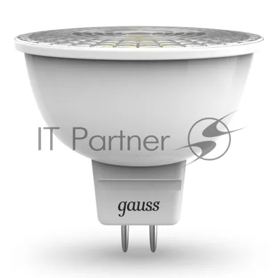 Лампа светодиодная Gauss 101505105 MR16 5 Вт 3000К тепл. бел. GU5.3 500 лм 150-265В FROST