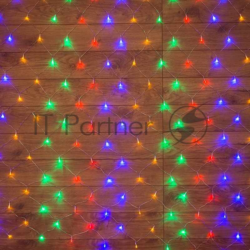 Гирлянда Neon-night Сеть с контроллером 1.5х1.5м 150 LED мульти. прозрачный провод 12Вт 220В IP20