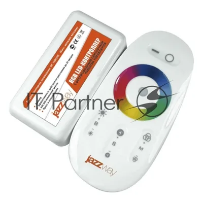 Контроллер RGb JazzWay PRC-4000HF WH 12/24В 216/432Вт белый