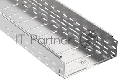 Лоток листовой перфорированный 300х100 L3000 сталь 1мм IEK CLP10-100-300-3
