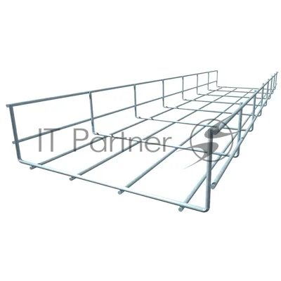 Лоток проволочный 100х60 L3000 сталь 4мм PL60х100х4.0 оцинк. КМ LO0661