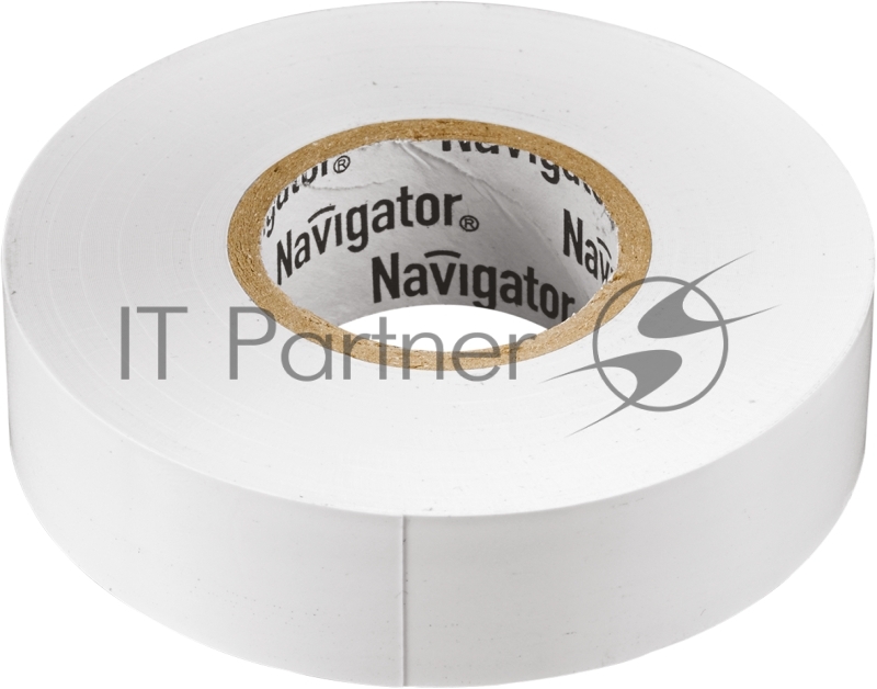 Изолента ПВХ Navigator 19 мм (рул.20м) бел. NIT-A19-20/WH