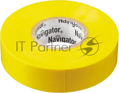 Изолента ПВХ Navigator 19 мм (рул.20м) жел. NIT-A19-20/Y