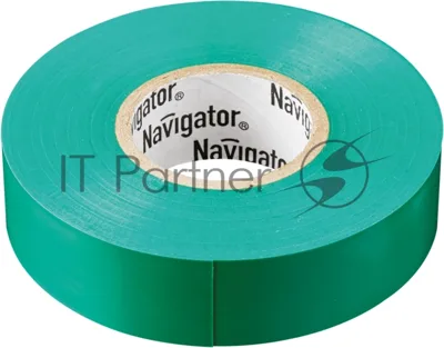 Изолента ПВХ Navigator 19 мм (рул.20м) зел. NIT-A19-20/G