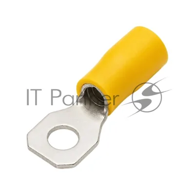 Наконечник кольц. изол. 2.5-6кв.мм отв. d6.2мм жел. (уп.50шт) ДКС 2C6P