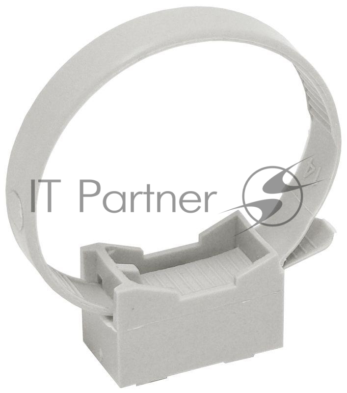 Держатель хомутный для труб со стяжкой CFF1 d16-32 сер. IEK CTA10MP-CFF132-K41-100