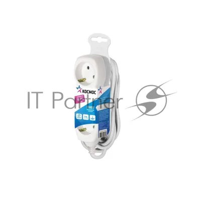 Удлинитель Космос 3х3 м с заземл. 16А IP20 ПВС 3х1