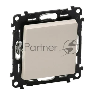 Механизм выключателя 1-кл. СП Valena Life 10А IP20 250 В 10АХ с лицевой панелью; безвинтовые зажимы сл. кость Legrand 752501