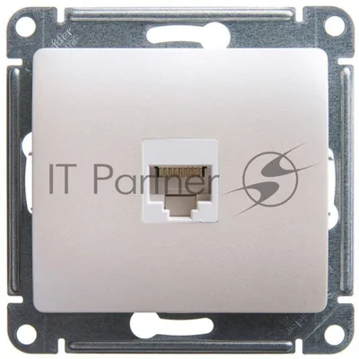 Механизм розетки комп. 1-м Glossa RJ45 CAT.5E перламутр SchE GSL000681K