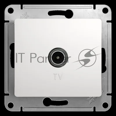 Механизм розетки TV 1-м СП Glossa 1DB белый SchE GSL000191