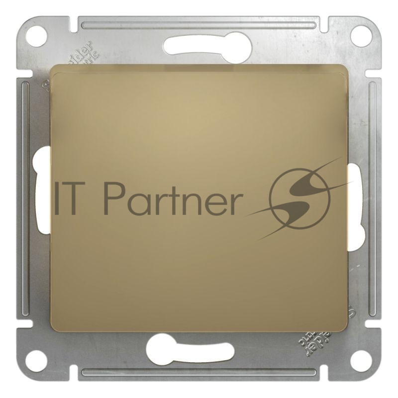 Механизм выключателя 1-кл. СП Glossa 10А IP20 10AX титан SchE GSL000411