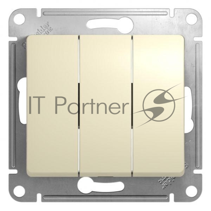 Механизм выключателя 3-кл. СП Glossa 10А IP20 10AX беж. SchE GSL000231