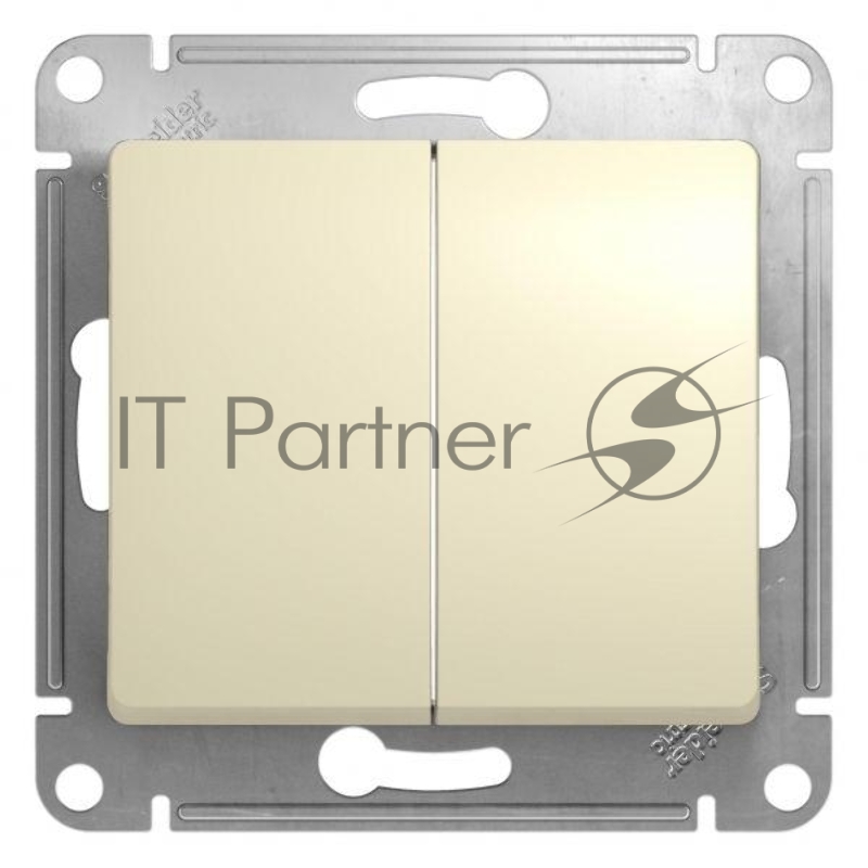 Механизм выключателя 2-кл. СП GLOSSA 10А IP20 10AX беж. SchE GSL000251