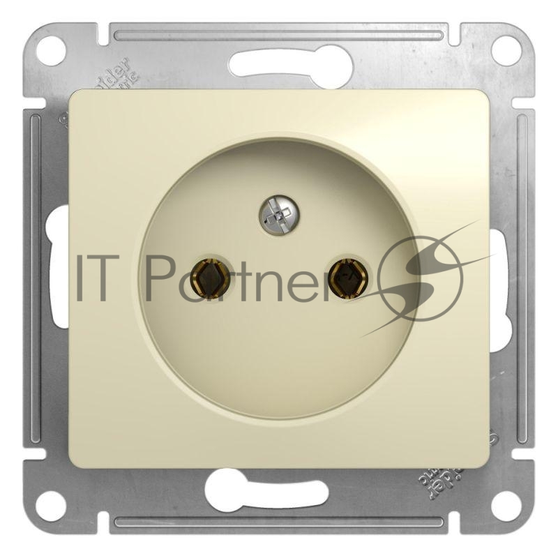 Механизм розетки 1-м СП Glossa 16А IP20 без заземл. беж. SchE GSL000241