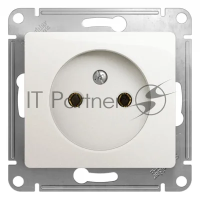 Механизм розетки 1-м СП Glossa 16А IP20 без заземл. перламутр SchE GSL000641
