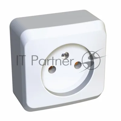 Розетка 1-м ОП Этюд 16А IP20 без заземл. белый SchE PA16-001B
