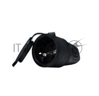 Разъем штепсельный с заземл. каучук 16А 250В IP44 (еврослот) UNIVersal 602228