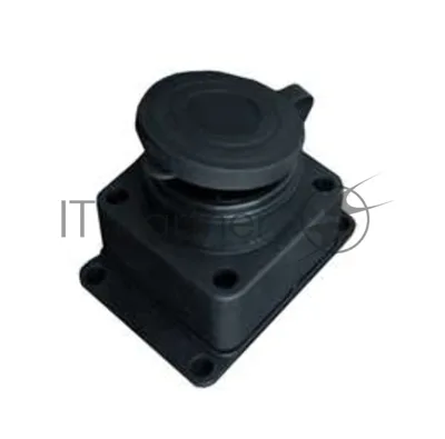 Розетка настенная 16А 250В с заглушкой с заземл. каучук IP44 (еврослот) UNIVersal 602229