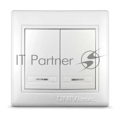 Выключатель 2-кл. СП Севиль 10А IP20 с индик. белый Universal С0123