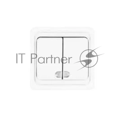 Выключатель 2-кл. СП Валери 10А IP20 с индик. белый Universal В0123