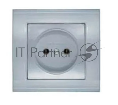 Розетка 1-м СП Бриллиант 16А IP20 серебр. Universal 7949834