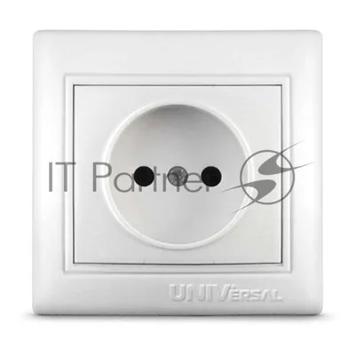 Розетка 1-м СП Севиль 16А IP20 бел. Universal С0022