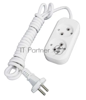 Удлинитель 2х2 м без заземл. 10А IP20 Е-202 АБС-пл. ПВС 2х0.75 UNIVersal 9631959