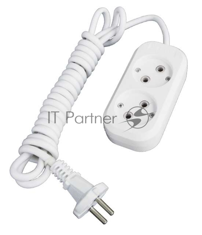 Удлинитель 2х3 м без заземл. 10А IP20 Е-202 АБС-пл. ПВС 2х0.75 UNIVersal 9631960