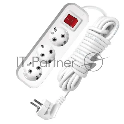 Удлинитель 3х3 м с заземл. 16А IP20 S-303 с выкл. ПВС 3х1 UNIVersal 9631986